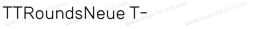 TTRoundsNeue T字体转换